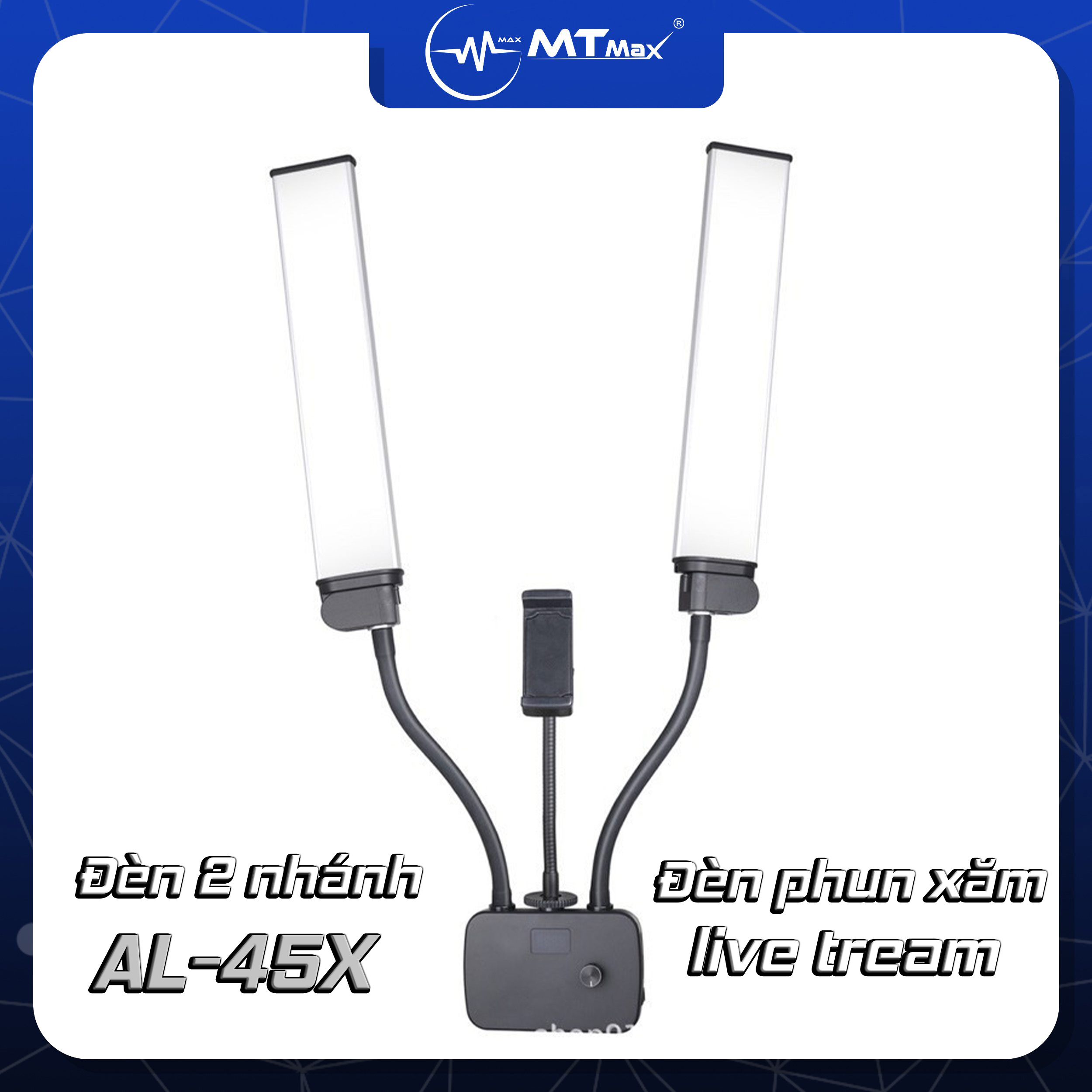 Đèn 2 nhánh cao cấp khung nhôm Thiết Bị Thẩm Mỹ Y Tế ABES #30 Đèn 2 nhánh cao cấp khung nhôm Thiết Bị Thẩm Mỹ Y Tế ABES